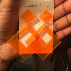 Orange earrings